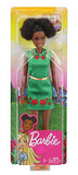 Barbie Dreamhouse Adventures Nikki Doll, Brunette, 11.5-Inch, in Green Dress, Gift for 3 to 7 Year Olds