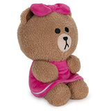 GUND Line Friends Choco Seated Plush Stuffed Animal Bear, Brown, 7"