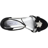 Touch Ups Women's Tillie Wedge Sandal,White Satin,5 M US