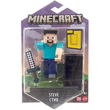 Set of 2 - Minecraft Build-A-Portal 3.25-in Figures - (Zombified Piglin + Steve)