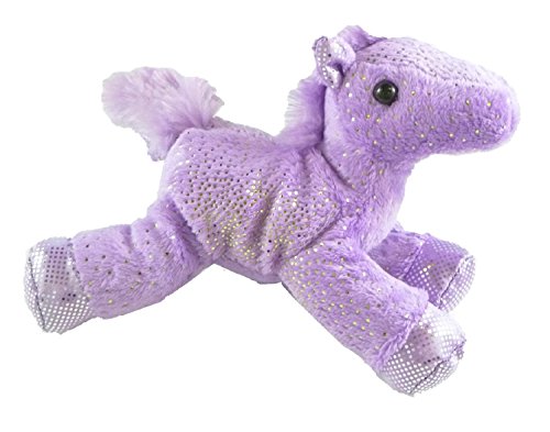 Aurora 7" Mini Flopsie Fantasy Glitter Pony - Purple