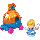 Bundle of 2 |Fisher-Price Little People Disney Princess, Parade Floats (Cinderella & Pals + Ariel & Flounder's Float)