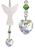 Woodstock Chimes BAAU Rainbow Makers Crystal Suncatcher, Birthstone Angel - August