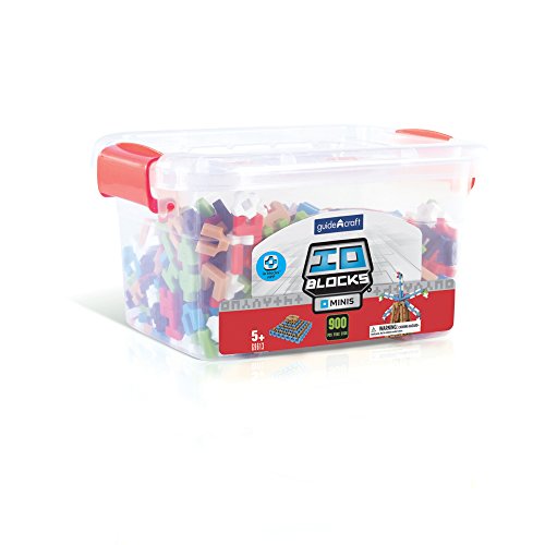 Guidecraft IO Blocks Minis - 900 Piece Set, Miniature Building STEM Educational Toy