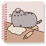 GUND Pusheen Cupcake Snackable Plush and Baking Pusheen Pink Notebook Bundle