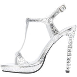 Touch Ups Women's Darcy Platform Sandal,Silver Glitter,11 M US