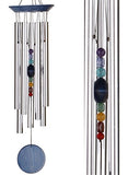 Woodstock Chimes CC7LB Chakra Chime Seven Stones, Blue