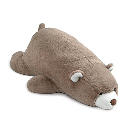 GUND Snuffles Laying Down Teddy Bear Stuffed Animal Plush, Taupe, 27"