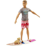 Barbie Dolphin Magic Ken Doll Puppy and Surfboard