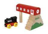Brio World - 33615 Classic Bridge Station | 2Piece Train Toy with Bridge Accessory for Kids Ages 2 & Up (63361500)
