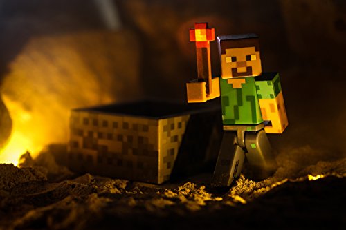 Minecraft Steve with Minecart Figure Pack