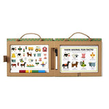 Melissa & Doug Natural Play: Play, Draw, Create Reusable Drawing & Magnet Kit  Farm (38 Magnets, 5 Dry-Erase Markers)