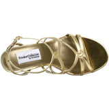 Dyeables Women's Runway Sandal,Gold Metallic Polyurethane,5 M