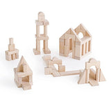 Guidecraft Classroom Unit Blocks 86 pcs - Solid Wood Building Block Set, Kids Learning, and Educational Toy