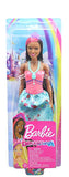 Barbie Dreamtopia Princess Doll, 12-Inch, Brunette with Pink Hairstreak Wearing Blue Skirt and Tiara, for 3 to 7 Year Olds