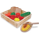 Melissa & Doug Sandwich Making Set and Food Cutting Set - Wooden