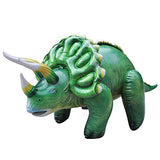 Jet Creations 43 inch Triceratops Inflatable Air Stuffed Plush Dinosaur, Durable Self Standing, one of the best toys, party decorations and favors for kids and adults, 6 years and up, DI-TRI4