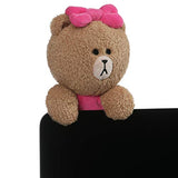 GUND LINE Friends Choco Dangler Hanging Plush Stuffed Animal Bear, Pink, 6"