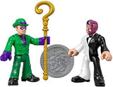 Imaginext Fisher-Price DC Super Friends The Riddler and Two Face Figures, Multicolor (GBL90)