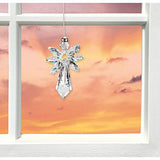 Woodstock Chimes CALAB Rainbow Makers Crystal Guardian Angel Suncatcher, Aurora Borealis