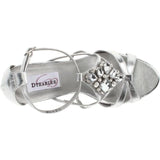 Dyeables Women's Heidi Manmade Slingback Sandal,Silver Metallic,11 B US