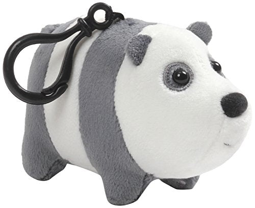 GUND Cartoon Network We Bare Bears Panda Backpack Clip, White and Grey, 2.5