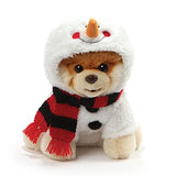 GUND Worlds Cutest Dog Boo Holiday Snowman Costume Stuffed Animal Plush, 9