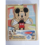 Melissa & Doug Disney Mickey Mouse Mix and Match Dress-Up Wooden Play Set (18 pcs)