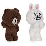 GUND LINE Friends Plush Stuffed Animal, Brown and Cony Set of 2, 4"