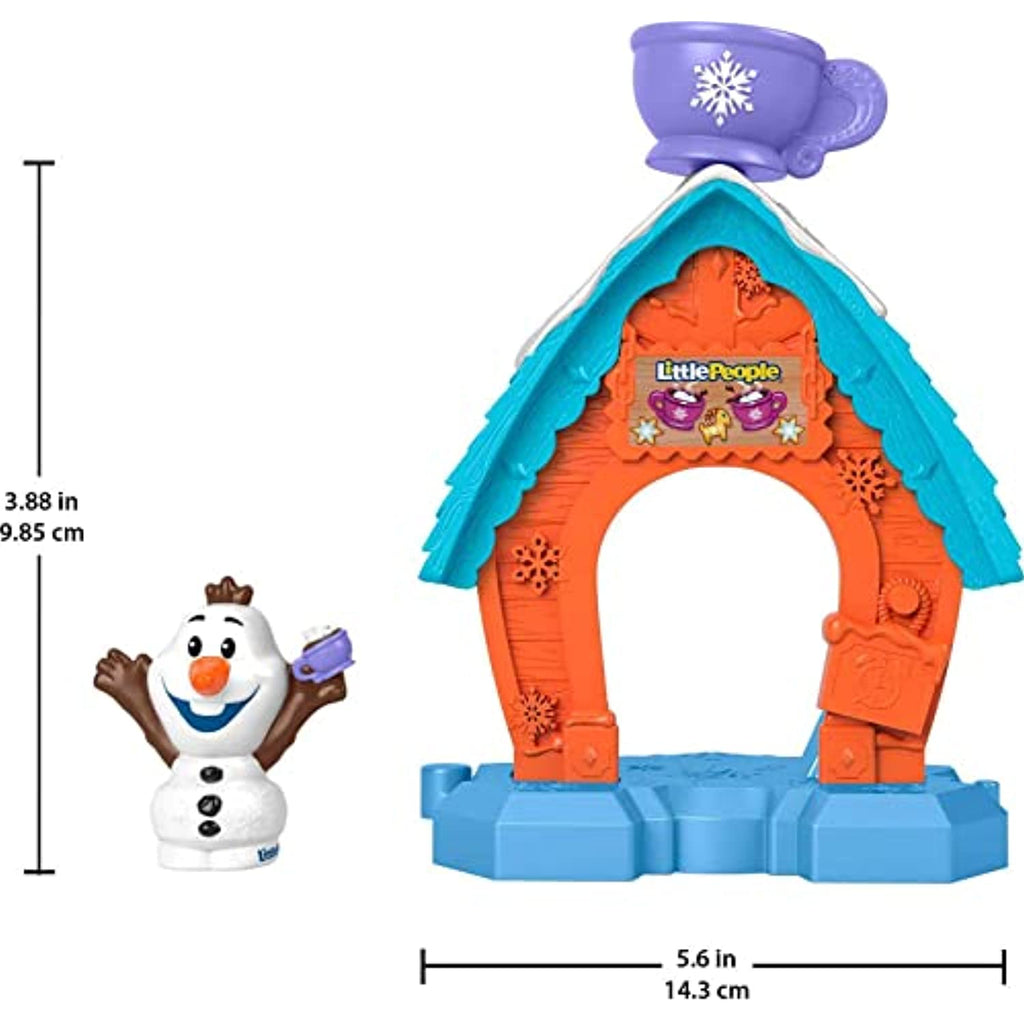 Little People – Disney Frozen Olaf'S Cocoa Cafe Playset with Snowman Figure for Toddlers and Preschool Kids Ages 1 ½ to 5 Years