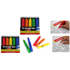 2 Packs Learning Mats Crayons 5 Color by Melissa and Doug