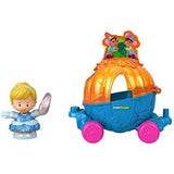 Bundle of 2 |Fisher-Price Little People Disney Princess, Parade Floats (Cinderella & Pals + Ariel & Flounder's Float)