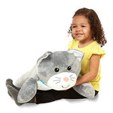Melissa & Doug Cuddle Cat Jumbo Plush Stuffed Animal with Activity Card
