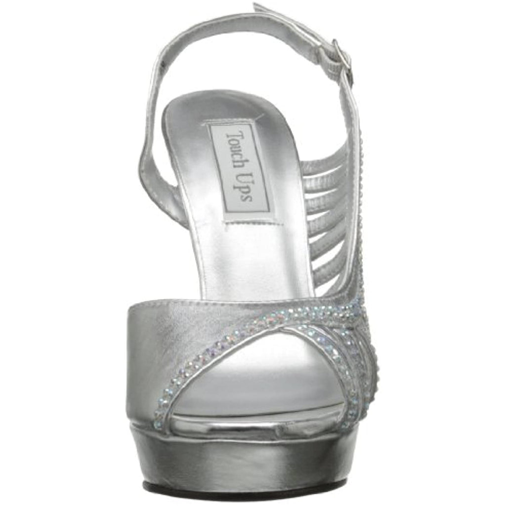Touch Ups Women's Theresa Silver Metallic D'Orsay 10.5 M
