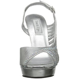 Touch Ups Women's Theresa Silver Metallic D'Orsay 8.5 M