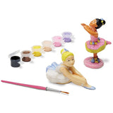 Melissa & Doug Ballerina Figurines: Decorate-Your-Own Kit + FREE Scratch Art Mini-Pad Bundle