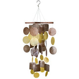 Woodstock Brown & Gold Capiz Chime- Asli Arts Collection