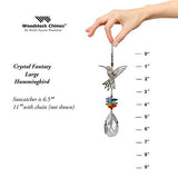 Woodstock Chimes CFZHU Rainbow Makers Crystal Fantasy Suncatcher, Nickel