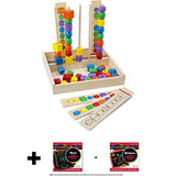 Melissa & Doug Bead Sequencing Set & 1 Scratch Art Mini-Pad Bundle