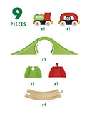 BRIO World - 33726 My First Railway Starter Pack | 9 Piece Train Toy with Accessories and Wooden Tracks for Kids Ages 18 Months and Up