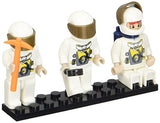 Bundle of 2 |Brictek Mini-Figurines (2 pcs Police/Prisoner & 3 pcs Astronaut Space Sets)