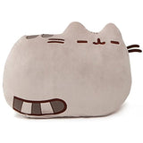 GUND Large Pusheen 2 Sided Pillow Bundle with Classic Pusheen Slippers