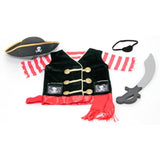 Melissa & Doug Pirate: Role Play Costume Set Scratch Art Mini-Pad Bundle [48484]