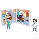 Melissa & Doug Magnetivity Magnetic Tiles Building Playset – Hospital with Ambulance Vehicle (83 Pieces, STEM Toy)