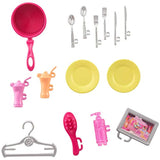 Barbie Doll and Dollhouse, Portable 1-Story Playset with Pool and Accessories, for 3 to 7 Year Olds