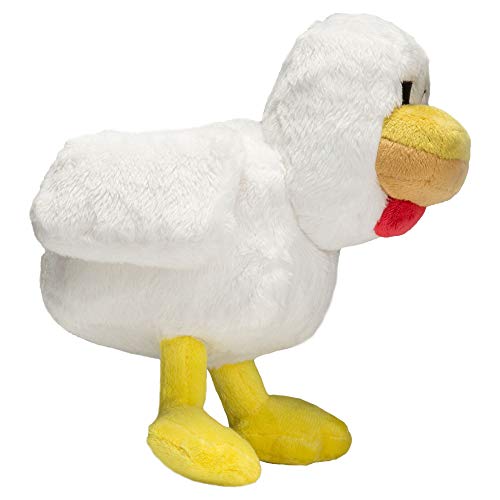 JINX Minecraft Chicken Plush Stuffed Toy, White, 7.5" Tall