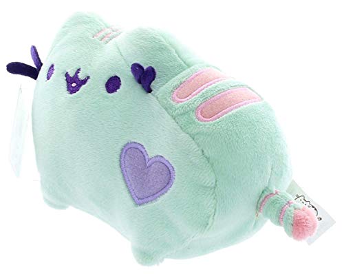 GUND Pusheen Heart Pastel Cat Plush Stuffed Animal, Green, 6"