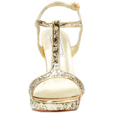 Touch Ups Women's Darcy Platform Sandal,Gold Glitter,5.5 M US