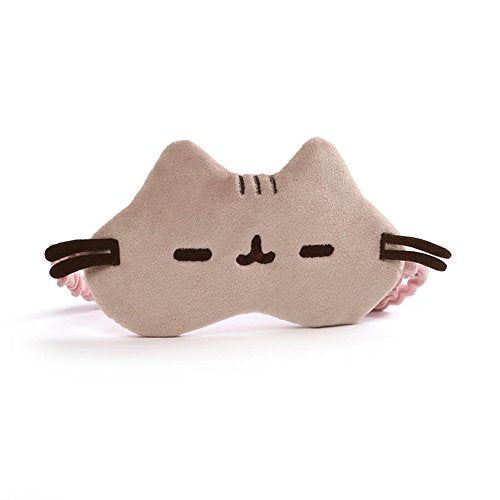 GUND Pusheen Cat Plush Stuffed Animal Sleep Mask, Gray, 8"