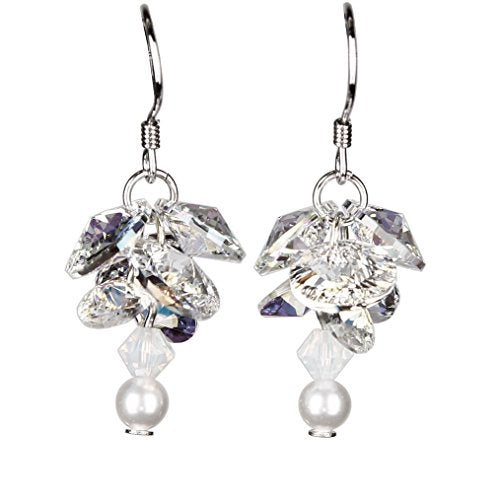 Woodstock Jewels Garden Reflections Swarovski Elements Gardenia Earrings